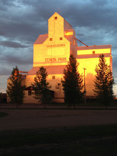Grain Elevator in Zenon Park, Saskatchewan